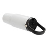 Tazza da viaggio in acciaio inox da 1080 ml con coperchio e imboccatura a sublimazione - bianco