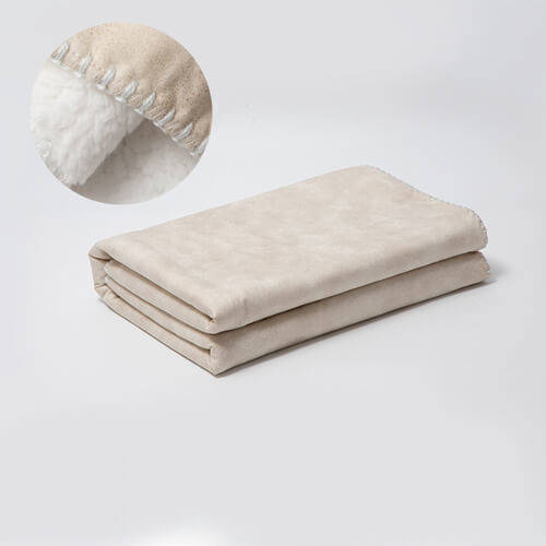 Coperta in pile Leathaire e Arctic per la sublimazione - beige