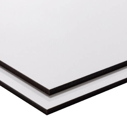 Foglio premium bifacciale in fibra di legno per sublimazione 120 x 120 cm - bianco