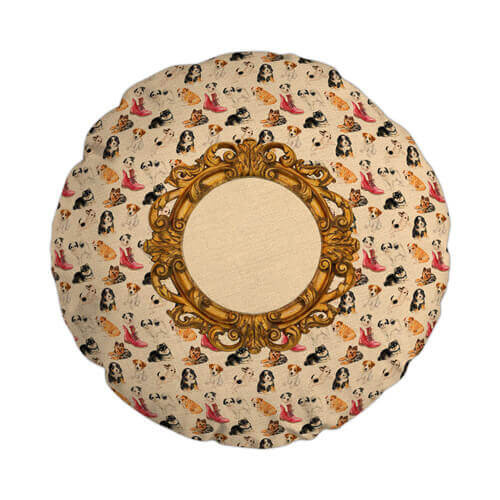 Federa in tela Ø 60 cm per sublimazione - Cani