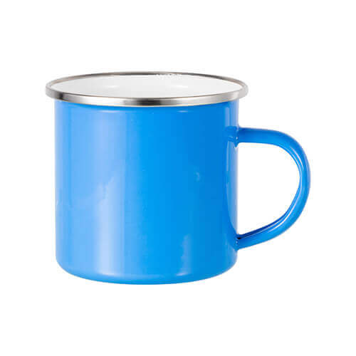 Tazza in metallo 360 ml Sublimazione Termostampa - celeste