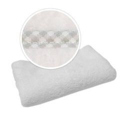Pled con bordi a scacchi di colore griggio per sublimazione