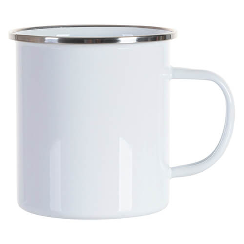 Tazza in metallo 500 ml per sublimazione - bianco