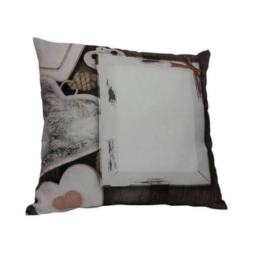 Federa in raso bicolore 38 x 38 cm per sublimazione - Love Shabby