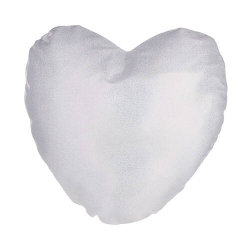 Federa glitter 40 x 40 cm per sublimazione - cuore argento