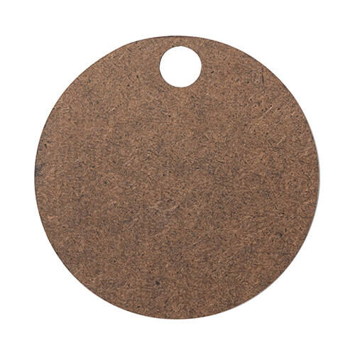 Badge con nome in cartone di fibra con glitter per tazza da 1200 ml per sublimazione - cerchio