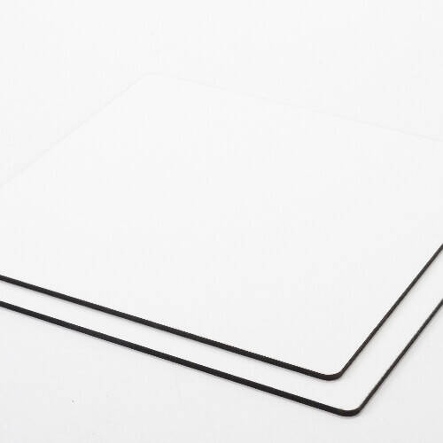 Pannello in fibra per sublimazione 20 x 20 x 0,6 cm - 2 pz. - dorso marrone chiaro