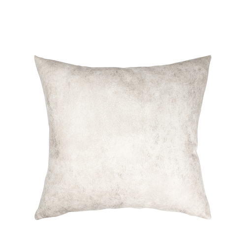 Set di 4 federe in pelle 40 x 40 cm da stampare - grigio chiaro