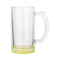 Tazza in vetro da 470 ml per sublimazione - fondo lime