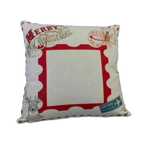 Federa in tela 38 x 38 cm per sublimazione - Francobollo