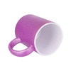 Tazza 330 ml con glitter viola Sublimazione Termostampa