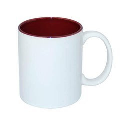 Tazza 330 ml con l'interno rosso scuro Sublimazione Termostampa