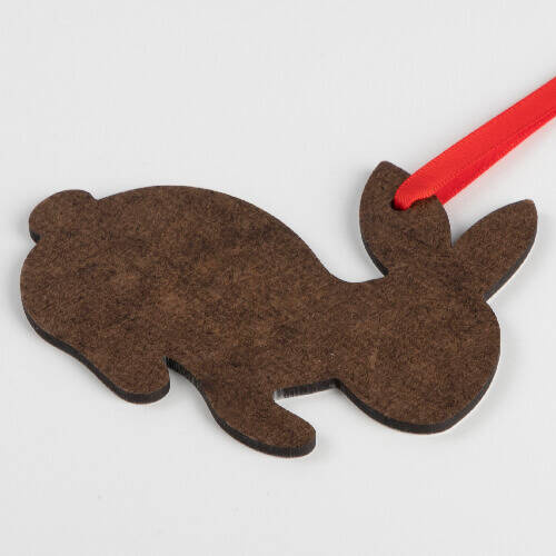 Pendente in fibra di legno da 3 mm per sublimazione - Coniglietto