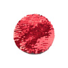 Patch paillettes bicolore da sublimare - cerchio rosso Ø 10 cm
