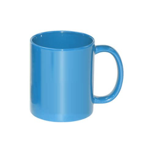 Tazza Full Color celeste, lucido Termostampa