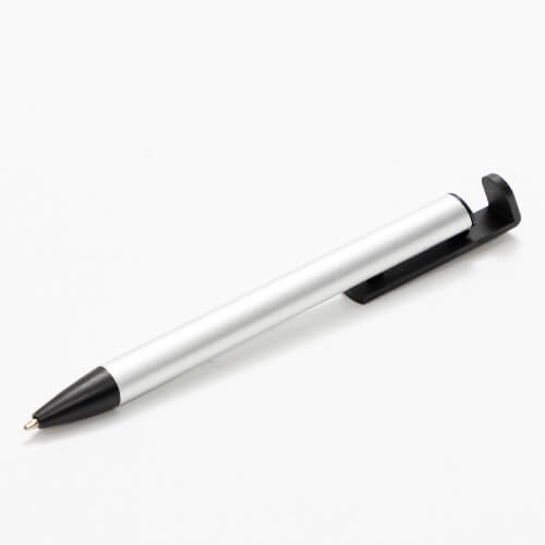 Penna con porta smartphone per sublimazione - corpo argento