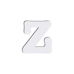 Lettera decorativa da MDF per sublimazione 10 cm Z