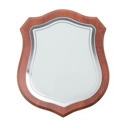 Cornice in vetro – scudo su pannello di fondo marrone in MDF per la sublimazione