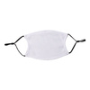 Maschera per il viso con parte inferiore nera per sublimazione