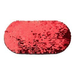 Patch paillettes bicolore da sublimare - ovale rosso