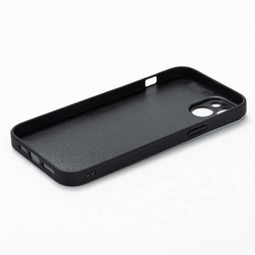 Custodia in gomma nera per iPhone 14 Plus per sublimazione