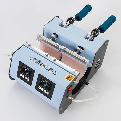 Pressa a due stazioni per tazze e bicchieri - modello 3 in 1