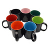 Tazza Magico – nero con l’interno arancione Sublimazione Termostampa