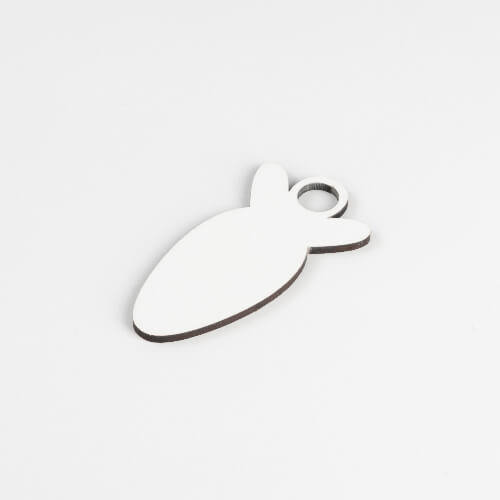 Targhetta portanome in fibra di legno per tazza da 1200 ml per sublimazione - carota