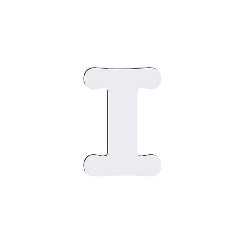 Lettera decorativa da MDF per sublimazione 10 cm I