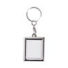 Portachiavi - cornice bifacciale - rettangolo per sublimazione