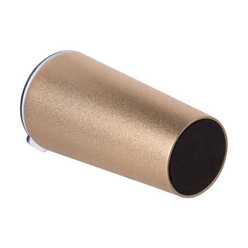 Bicchiere termico in acciaio inox da 480 ml per sublimazione - glitter oro