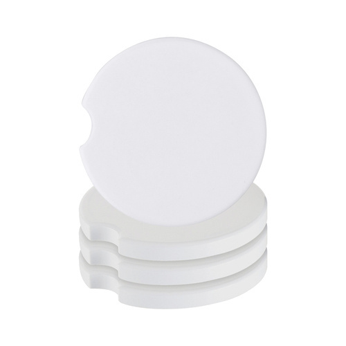 Set di 4 sottobicchieri rotondi in ceramica per auto da stampare