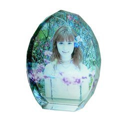 Foto cristallo ellisse da tavolo modello SJ37