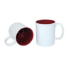 Tazza 330 ml con l'interno rosso scuro Sublimazione Termostampa