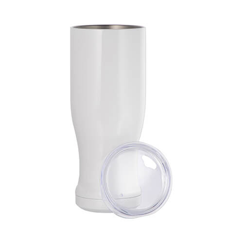 Vetro in acciaio inossidabile da 750 ml per sublimazione - bianco