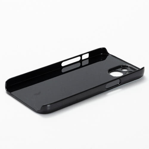 Custodia in plastica nera per iPhone 14 per sublimazione