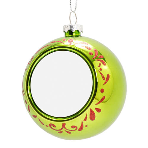 Guaina per albero di Natale Ø 8 cm per sublimazione - verde chiaro - rosso floreale