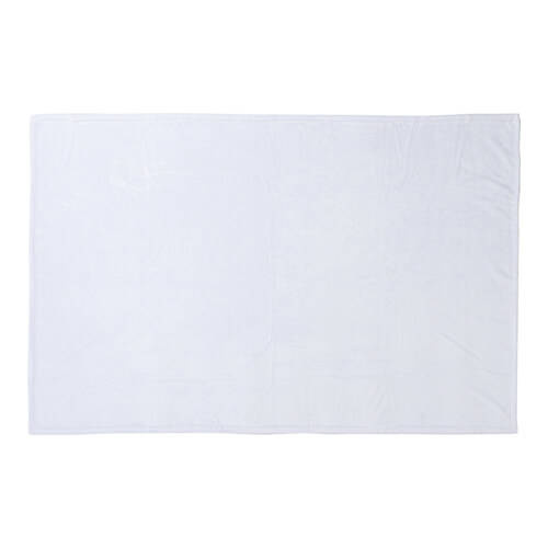 Coperta Minky 152 x 102 cm per sublimazione - bianca