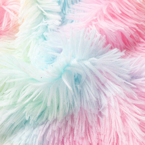 Federa colorata 45 x 45 cm in pile a pelo lungo e microfibra per sublimazione