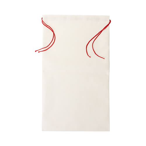 Borsa in lino 46 x 80 cm con cordino rosso per sublimazione