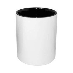 Portapenne in ceramica con interno nero per sublimazione