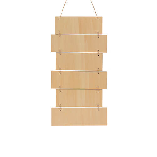 Sei cornici sospese in compensato per la sublimazione