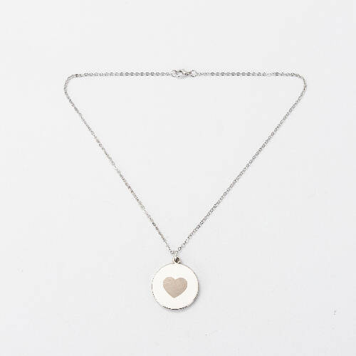 Medaglione rotondo per sublimazione - cuore