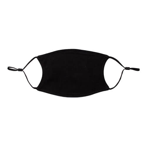 Maschera per il viso con parte inferiore nera per sublimazione