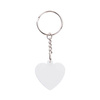 Portachiavi in plastica con catena per sublimazione - cuore