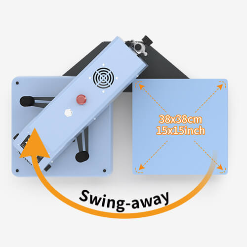 OtterPro Air Press Swing Dual 38 x 38 cm pressa piatta