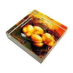 Foto cristallo portacenere quadrato modello SJ13