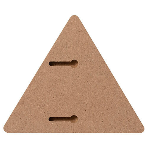Portafoto triangolare in MDF per sublimazione - 12,7 x 15,2 cm
