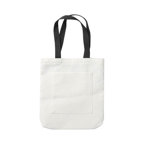 Borsa shopping 38 x 59 cm con manici neri per sublimazione
