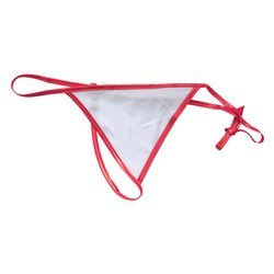 Perizoma da donna per sublimazione con bordo rosso